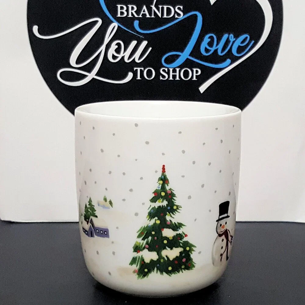 NEW Williams Sonoma Snowy Day Snowman Mug 13 OZ Christmas